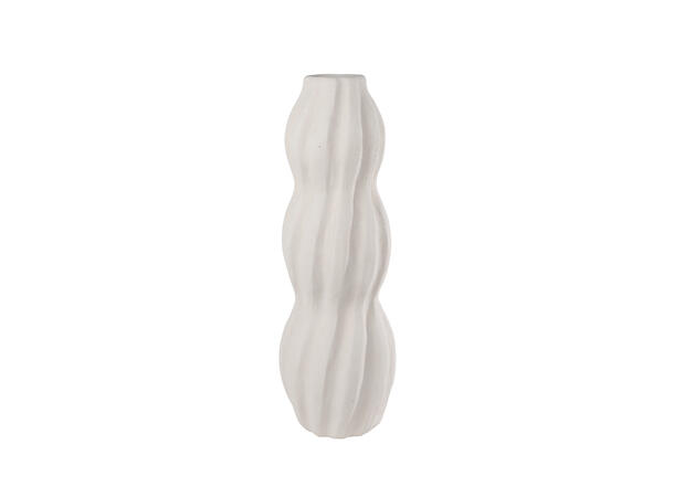 Vase hvit keramikk 16,5x16,5x50cm 