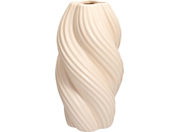 Vase keramikk vridd design 13,5x24cm Vekt: 900g 