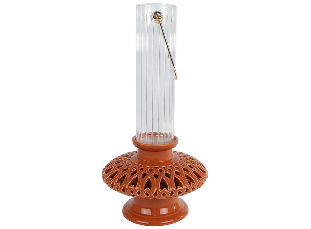 Vase lampeform terra keramikk 17,5x31cm 