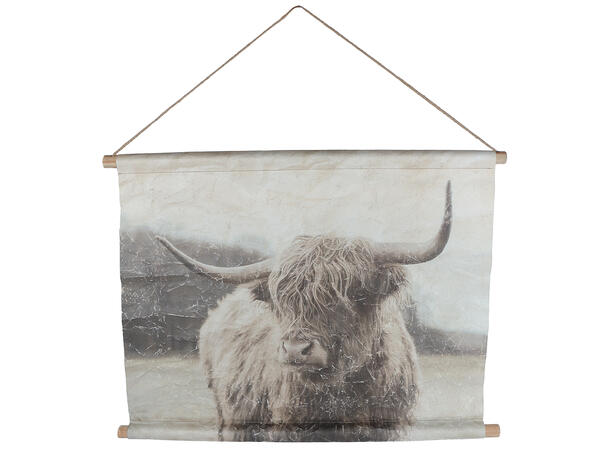 Veggdekorasjon Moskus pergament 75x55cm 