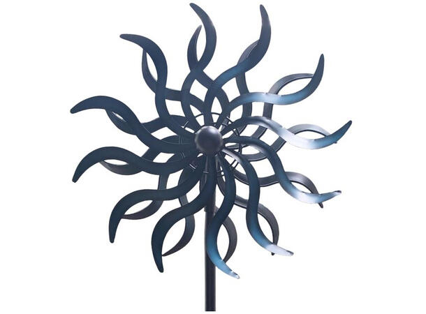 Vindspill antikkblå metall 35x16x184cm Forpakning 3stk 