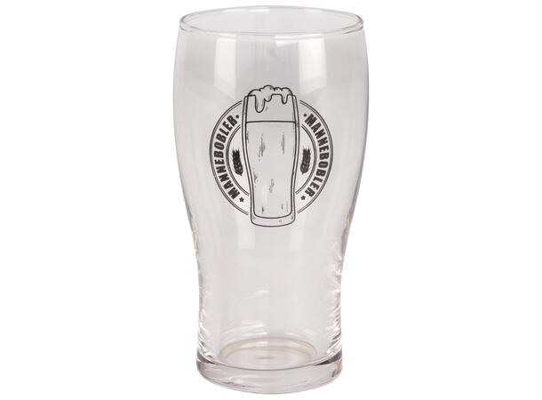 Ølglass m/bjelle Mannebobler 0,5l 16cm Bjelle: Ring for påfyll 