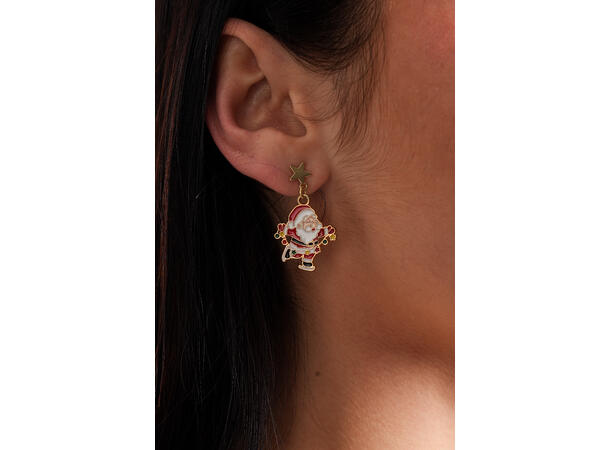 Ørering nisse Merry X-mas par i gaveeske Sink uten kadmium, nikkel, bly 