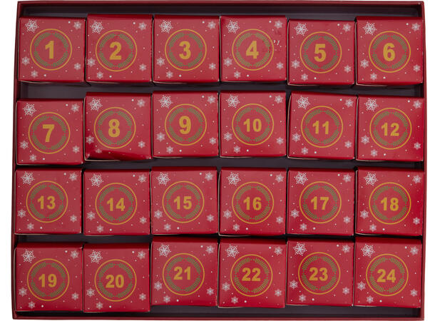 Adventskalender puslespill 24x48cm 1008 Materiale: FSC papir Vekt:780gr 4ass 