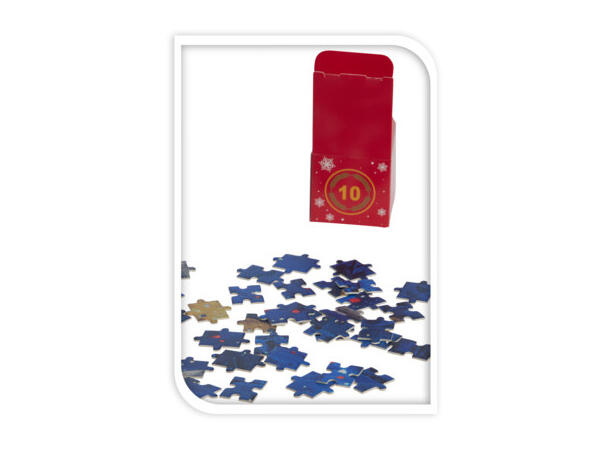 Adventskalender puslespill 24x48cm 1008 Materiale: FSC papir Vekt:780gr 4ass 