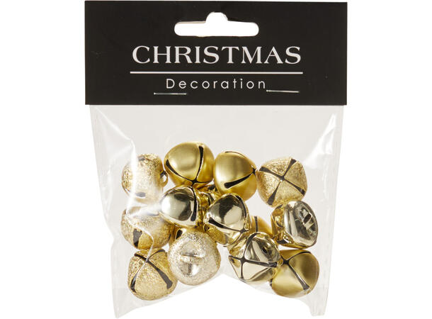 Bjelle metall Rød Gull Sølv ass variant Display 54stk 