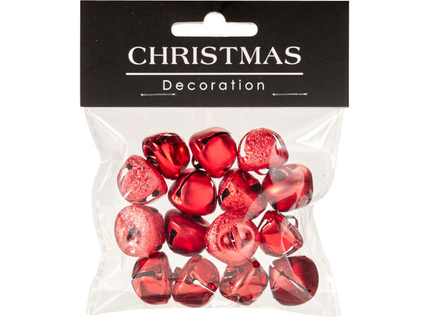 Bjelle metall Rød Gull Sølv ass variant Display 54stk 