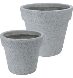 Blomsterpotte sement 35x31 45x40cm s/2