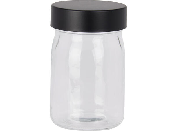 Boks Oppbevaringsglass 250 ml 6,7x11cm Display 6stk. PE-tetning i lokk 