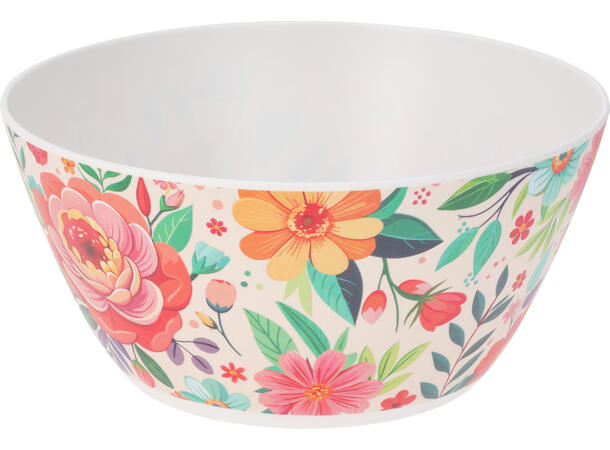 Bolle melamin Flower Power 25x12cm Display med 12 stk 