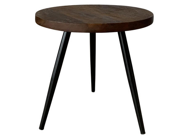 Bord tre metall natur/sort 40x40x38cmx 