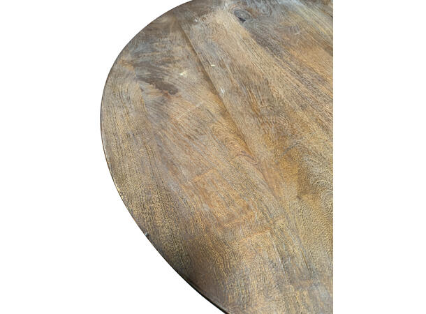 Bord tre metall natur/sort 40x40x38cmx 