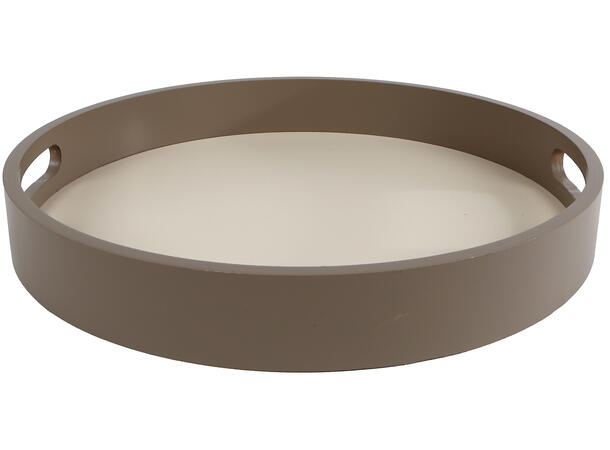 Brett 2 farget offwhite/grått 30x30x4cm 