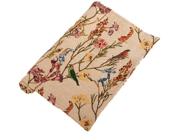 Brikke Jaquard fugl krem 33x48cm 40% bomull 60 % polyester 
