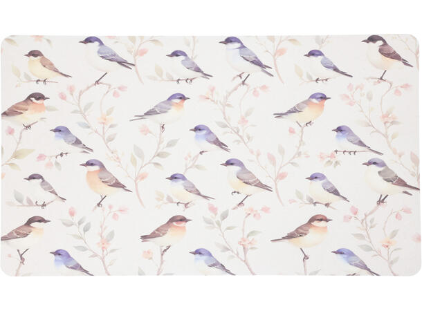 Dekkebrikke fuglemotiv 43x29cm 4ass Forpk: 12stk 