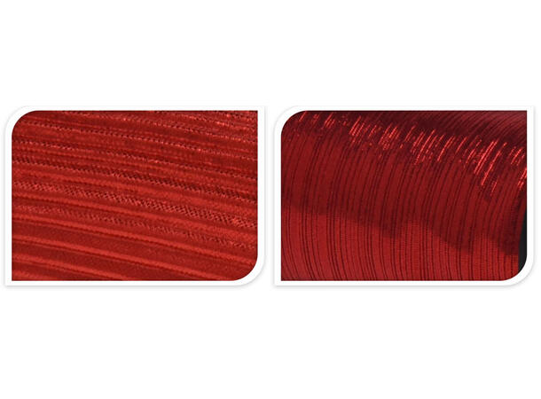 Dekorrull løper shiny rød 28x150cm 2ass Display med 21 stk Polyester 