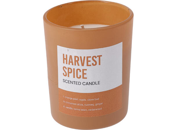 Duftlys m/høstløv 6x7,5cm 3ass Brenntid 24t 