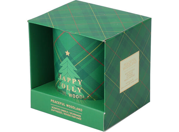 Duftlys rød/grønn 7x9cm 2ass dufterX Krydderbær/Furu Forpk:12stk 