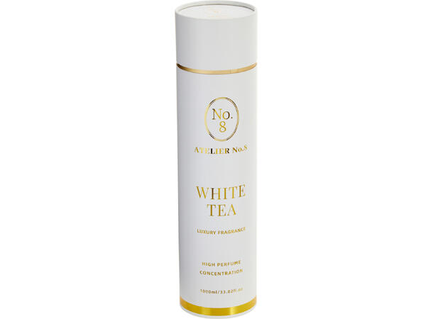 Duftolje 1000ml Sort Hvit gull 2ass Duft Hvit te Rose 