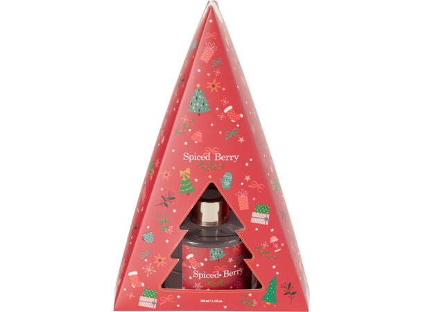 Duftolje 100ml juletre 3ass Rød Grønn Hvit Nektarin Fiken Rose 