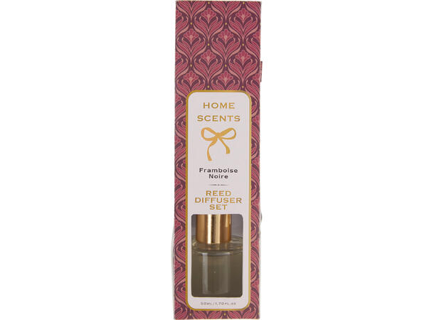 Duftolje 50ml 5 pinner 5,5x21cm 4ass Display 24stk Burgunder Rosa Lilla Hvit 