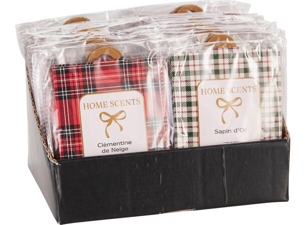 Duftpose 2stk rutet 13x10cm 4ass Display 24pk 