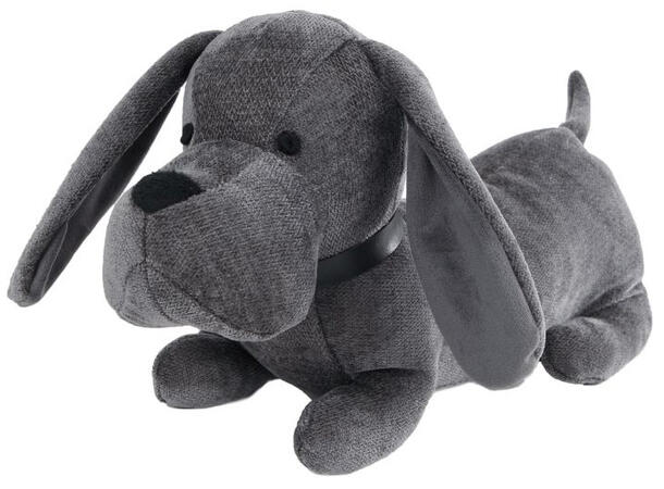 Dørstopper hund mørk grå 38x15x18cm 