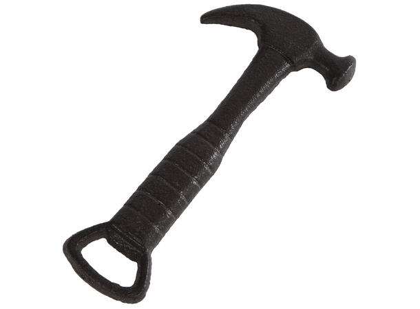 Flaskeåpner hammer metall 17,5x8,5x1,2cm 