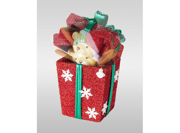 Gaveeske Pop-up julefigurer 15x25cm 4ass Musikk og bevegelse Vekt 200gr 