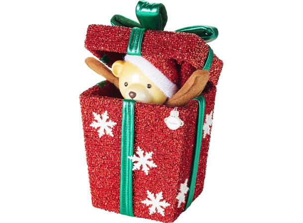 Gaveeske Pop-up julefigurer 15x25cm 4ass Musikk og bevegelse Vekt 200gr 