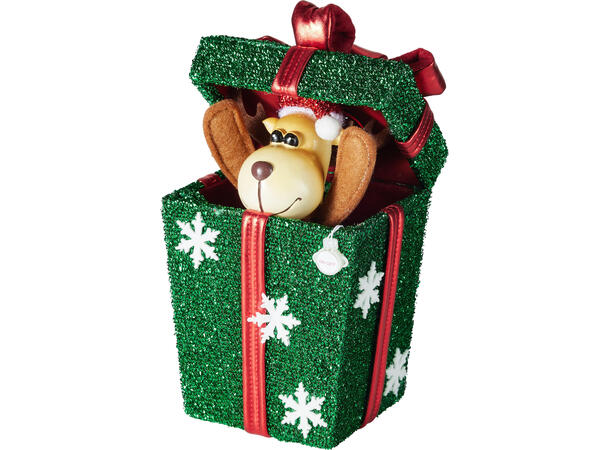 Gaveeske Pop-up julefigurer 15x25cm 4ass Musikk og bevegelse Vekt 200gr 