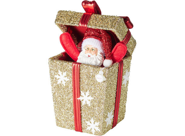 Gaveeske Pop-up julefigurer 15x25cm 4ass Musikk og bevegelse Vekt 200gr 