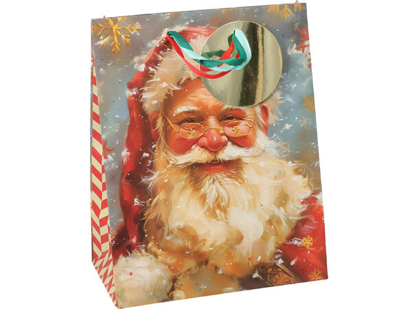 Gavepose Jul nisse/dyr 18x10x23cm 4ass 