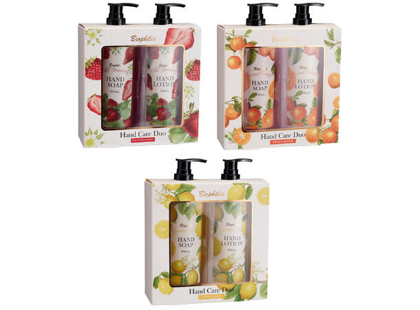 Gavesett 2x300ml Håndsåpe og lotion 3ass 