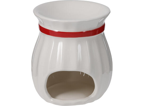 Gavesett 6 deler brenner duftolje telys Keramikk. Duft Tranebær 