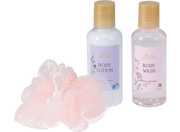 Gavesett 80ml Dusjsåpe Lotion Svamp 3ass 