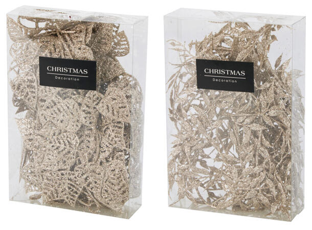 Girlander champagne/gull L:180cm 2ass Display 18stk 