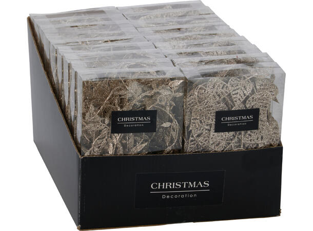 Girlander champagne/gull L:180cm 2ass Display 18stk 