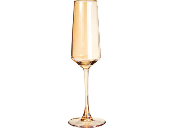 Glass Champagne m/gullkant 250ml 4stk 