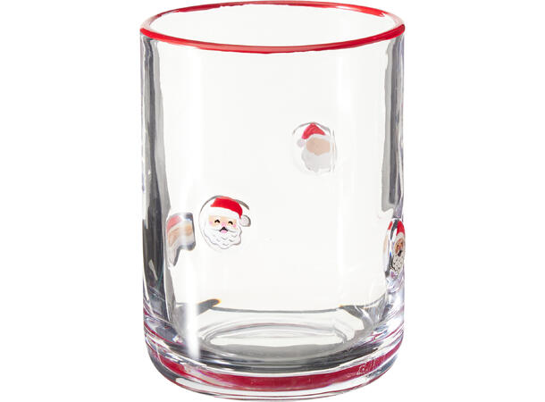 Glass m/julefigur 410ml 8,5x11cm 4ass Forpk 12stk Sodaglass  Vekt: 380gr 