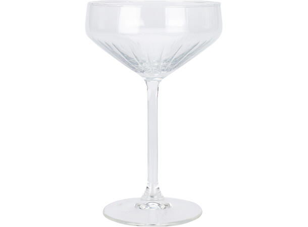 Glass stripet cocktail 10x16cm 300ml 4st 