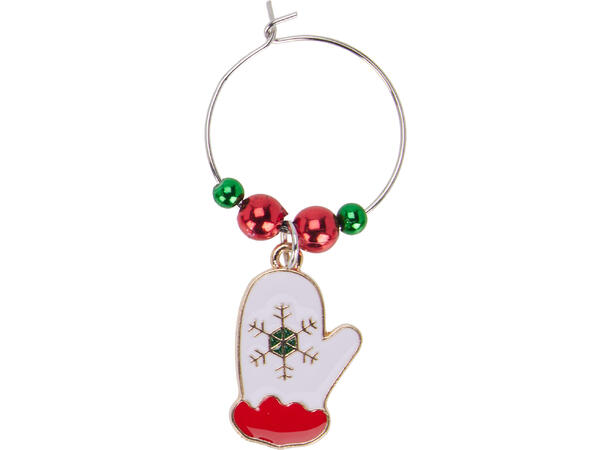 Glassmarkører julefigur assorterte 6stk Kommer i gaveeske 