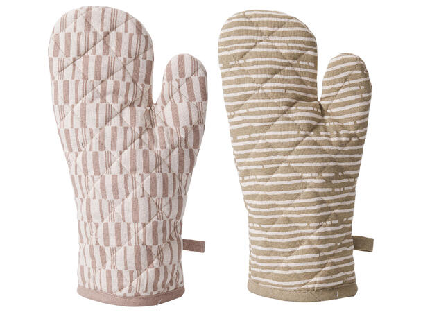 Grillvott mønstret bomull 32x16cm 3ass Varmebeskyttelse 