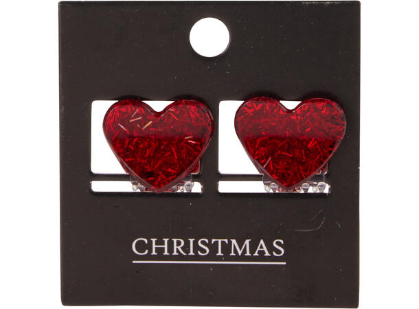 Hårklemme akryl 2 stk 12ass Display 72pk 