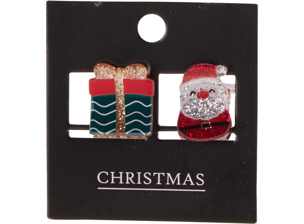 Hårklemme akryl 2 stk i sett 12ass 72 sett i display 