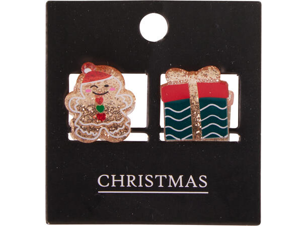 Hårklemme akryl 2 stk i sett 12ass 72 sett i display 