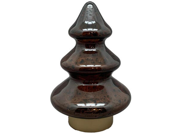 Juletre LED brunt glass 14x14x21,5cm Forpakning: 6stk 