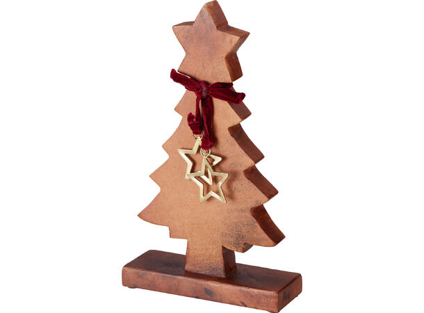 Juletre mørk mango m/stjerne 40cm 2ass Forpk 12stk 