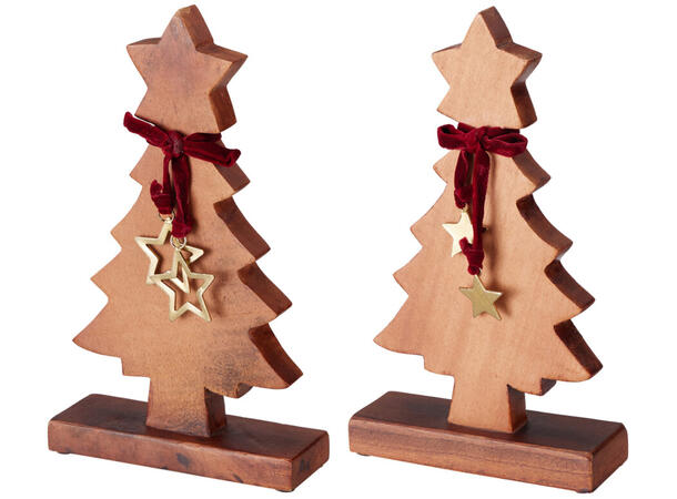 Juletre mørk mango m/stjerne 40cm 2ass 