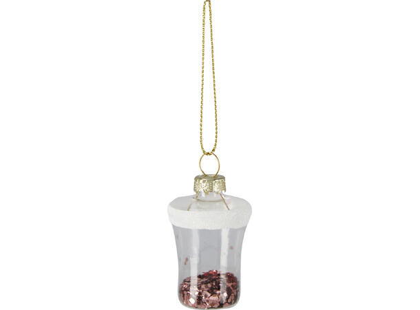 Juletrepynt Tequila-sett glass 4-8cm 4st 